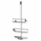 simplehuman Adjustable and Extendable Shower Caddy Large, Stainless Steel and Anodized Aluminum - style: Large