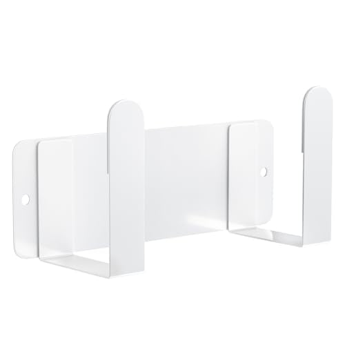 Stainless Steel Wall Mounted Cutting Board Holder Punch-Free Adhesive Multifunctional Kitchen Organizer Pot Lid Storage Rack 7" x 2.3" x 1.8" White - color: White