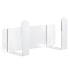 Stainless Steel Wall Mounted Cutting Board Holder Punch-Free Adhesive Multifunctional Kitchen Organizer Pot Lid Storage Rack 7" x 2.3" x 1.8" White - color: White