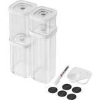 ZWILLING Fresh & Save Cube Box Set, 6-pc, Plastic, Airtight Dry Food Storage Container, Small Cube Set - size: 6 Pieces S