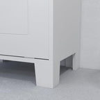 HOMCOM 31" Tilt Out Laundry Hamper, Free Standing Home Organizer Hamper, Bathroom Storage Cabinet, White