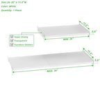 SANNO Adjustable Closet Organizer Shelf, 17-31" Tension Shelf with Heavy-Duty Adhesive - DIY Expandable Shelf Dividers for Cabinet, Pantry, Wardrobe, Kitchen, 1 Pack - size: 26-38'' * 15.8''W