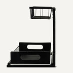 Amazon Basics L-Shape Under Sink Storage Pull Out Cabinet Organizer, Space-Saving Design, Durable and Rust-Resistant, Black, Pack of 2
