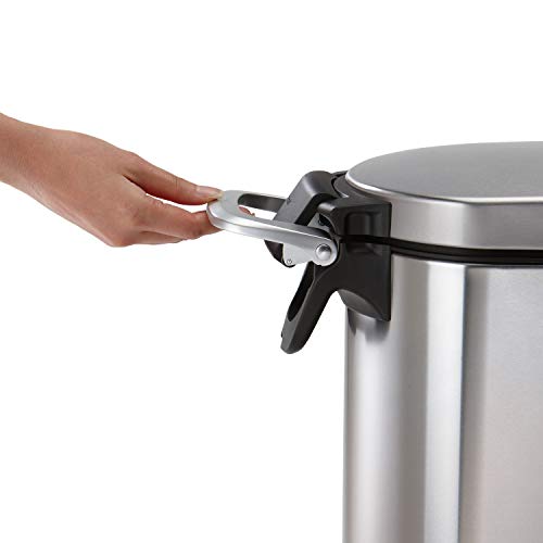 simplehuman 25 Liter, 27 lb / 12.2 kg Medium Pet Food Storage Container for Dog Food, Cat Food, and Bird Feed, Brushed Stainless Steel - color: Brushed Stainless Steel, size: Medium