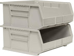 Akro-Mils 30250 AkroBins Plastic Storage Bins, Space-Saving Stackable Bins for Garage, Pantry, Craft Organization, 15" x 16" x 7", Clear, 6-Pack - color: Clear