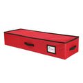 Sattiyrch Christmas Ornament Storage Box,Box Contributes Slots for 96 Holiday Ornaments 3-Inch Underbed Storage - size: 96 pcs with Trays-Underbed