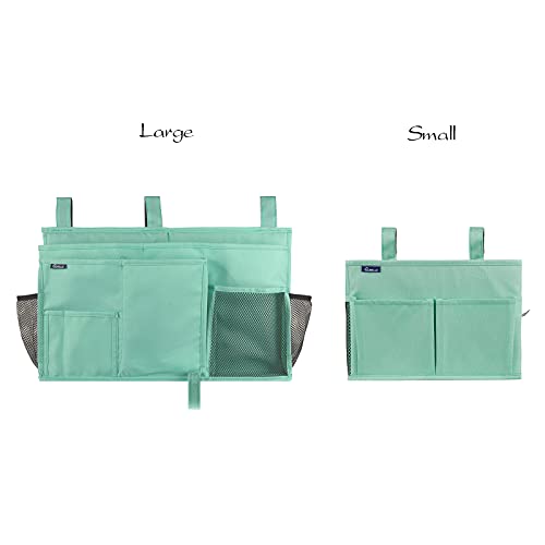 Surblue Caddy Hanging Organizer Bedside Storage Bag for Bunk and Hospital Beds, Green, Small - color: Green, size: Small