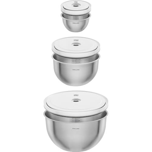 ZWILLING Fresh & Save BOWLS 3-pc Stainless Steel Vacuum Bowl Set - size: 3-pc