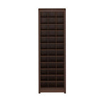 Prepac Elegant Brown Shoe Storage Cabinet, Space-Saving Solution with Cubbies for 36 Pairs, 13"D x 23.5" W x 72.5" H