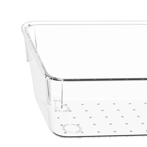 DCA 14 PCS Clear Drawer Organizer, Acrylic Makeup Organizers, Vanity Drawer Organizer Trays, Bathroom Organizers and Storage Bins Ideal Gift for Her