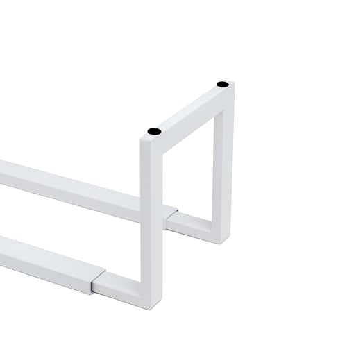 QUALIAZERO Expandable Shoe Rack Organizer for Closets, Entryways, Hallways, Bedrooms, Living Rooms, Kitchens, Bathrooms, Laundry Rooms (Satin Snow, 2 Pack) - color: Satin Snow, size: 2 PACK