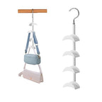 Purse Organizer Purse Organizer for Closet Purse Hanger-360 °Rotation,Curved Design, No Fear of Deformation of The Bag Strap，Premium and Smooth Purse Hook (White 1 Piece) - size: White 1 piece