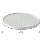Copco Basics Non-Skid Lazy Susan for Under Sink and Cabinet Storage, 18 Inch, Crystalline - color: Crystalline