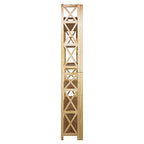 Casual Home Montego 3-Shelf Folding Bookcase, Natural , 27.5" Wide - color: Natural, size: 3-Shelf Stackable