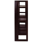 Casual Home 3-Shelf Folding Student Bookcase (20.75" Wide)-Espresso - color: Espresso
