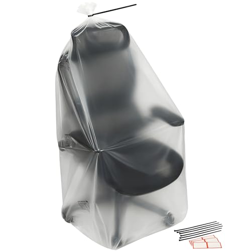 Storage Standard Large Clear Plastic Bags for Storage 6-Pack - Waterproof Extra Large Plastic Bags with Zip Ties, Heavy-Duty Cover for Rugs, Patio Cushions, Décor & Oversized Items - 45 x 65 Inches - size: 45'' x 65’'