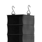 ClosetMaid 20502 10-Shelf Fabric Hanging Closet Organizer for Shoes, Hats, Handbags, Clothes with Charcoal Black Finish - size: 10-Shelf Hanging Shoe Organizer