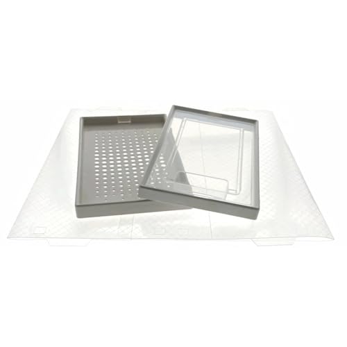 OnDisplay Clik Stackable Interlocking Shoe Box System (Standard Clear/White, Set of 4) - color: Standard Clear/White, size: Set of 4