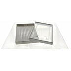 OnDisplay Clik Stackable Interlocking Shoe Box System (Standard Clear/White, Set of 4) - color: Standard Clear/White, size: Set of 4