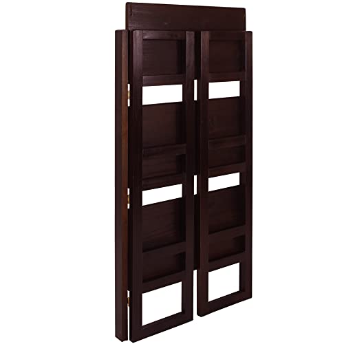 Casual Home 3-Shelf Folding Student Bookcase (20.75" Wide)-Espresso - color: Espresso