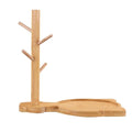 Cyrank Key Tray, Jewelry Tray Key Holder Key Bowl for Entryway Table Wood Key Tray for Entryway Earring Holder Rack Jewelry Organizer Tray 01 No Cat Statue - color: 01