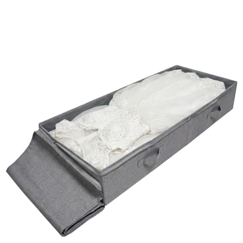 Pack of 2, 100cm Extra-Long Underbed Storage Boxes with Zip Lid – for Blankets, Clothes, Shoes | Washable, Foldable & Sturdy Honeycomb PP Board | Fits Queen/King Bed, Dorm, Closet (Black Gray) - color: Black Gray,2pcs