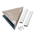 Palisade Vinyl Waterproof Corner Shower Shelf in Venetian Marble - color: Venetian Marble