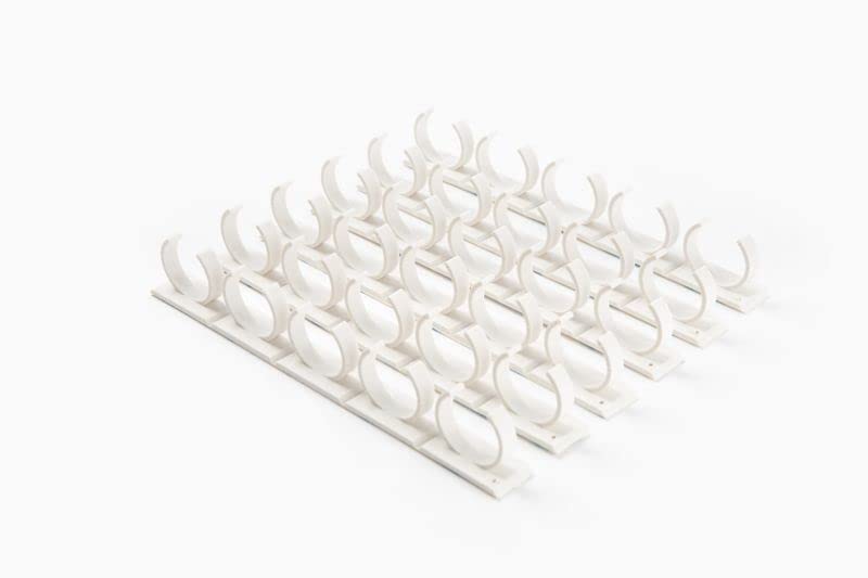 Crazy Chef Spice Clips 30 ct Spice Clips Gripper Organizer Holds 30 Spice Jars - Pantry and Inside Cabinet Organization 3M Adhesive Spice Rack