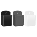 3 PCS Wall Mount Remote Control Holders, Self Adhesive TV Air Conditioner Remote Control Storage Organizer, Multi-Purpose Wall Mounted Pen Holder for Home Office School - color: White+Black+Grey