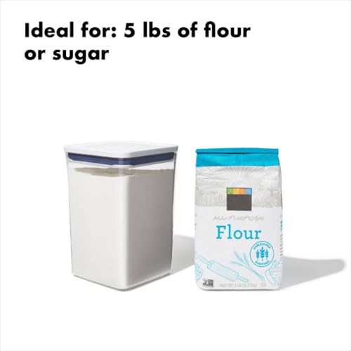 OXO Good Grips POP Container - 4.4 Qt/4.2 L, Airtight Food Storage Containers - color: White, size: 4.4 Qt