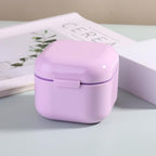SUTOKAKA 1Pc Plastic Nail Tool Sterilizer Box Nail Drill Bits Cleaning Box Polishing Tools Soaking Tray Manicure Pedicure Storage Container Case - Purple (Purple, 3.15“x3.15“x2.75“) - color: Purple