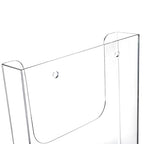 Suwimut 3 Pack Acrylic Brochure Holder, 8.5 x 11 Inch Brochure Holder Wall Mount, Clear Literature Organizer Pamphlet Flyer Display Plastic Magazine Holders for Wall