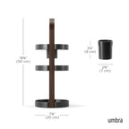 Umbra Bellwood Caddy - color: Black/Walnut, size: Large