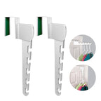 Wonder Hanger Over The Door 2-Pack Organizer for Clothes Hangers, Space-Saving Cascading Hanger Hooks, White - size: 2-Pack