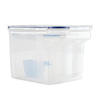 LocknLock Easy Essentials Food Storage Container and Scoop Set/Food Storage Bin Set, BPA-free/Dishwasher Safe, 4 Piece - Clear - size: 4 Piece Set
