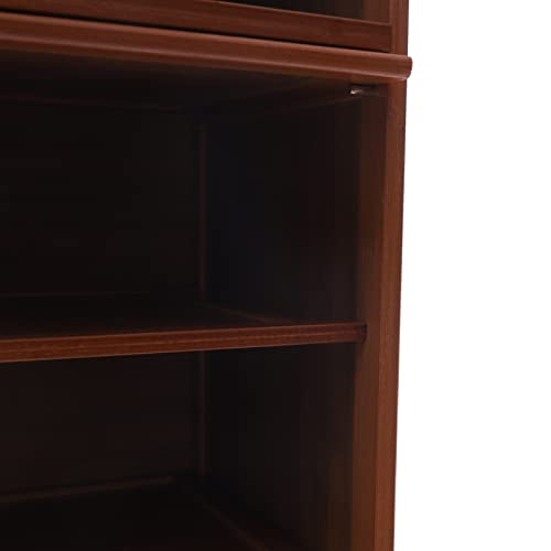 Tall Bamboo Shoe Storage Cabinet Bamboo Shoe Rack with Doors, 11 Tier Freestanding Shoes Heels Sneakers Shelf Rack for 20 Pairs Shoe Organizer for Entryway Office Living Room, Brown