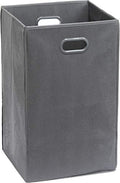 Simple Houseware Foldable Closet Laundry Hamper Basket, Dark Grey - color: Dark Grey