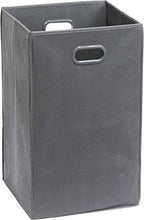 Simple Houseware Foldable Closet Laundry Hamper Basket, Dark Grey - color: Dark Grey