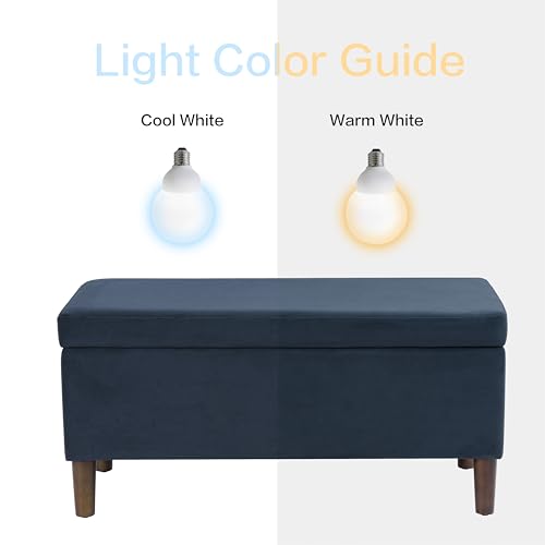 HomePop Malmo Decorative Storage Bench -Blue Velvet - color: Blue Velvet