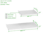 Expandable Closet Shelf Organizer, Adjustable 17-31" Tension Shelf with Heavy-Duty Adhesive - DIY Shelf Dividers for Cabinet, Pantry, Wardrobe, Kitchen, 1 Pack - size: 17-31'' x 15.8''W
