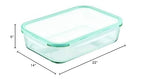 LocknLock Purely Better Glass Rectangular Baker/Food Storage Container with Lid, 9 Inch x 13 Inch, Clear - style: Rectangle Baker