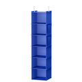 YOUDENOVA Hanging Closet Organizer, 6-Shelf Closet Hanging Storage Shelves, Blue - color: Blue