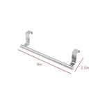 Over The Cabinet Towel Holder - 2 Pack Stainless Steel Door Mount Towel Bar, No Drill Hanger for Kitchen Cabinet & Pantry Organization