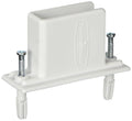 Rubbermaid Direct Mount Non-Adjustable Closet System Closet Organizer Tool White 25-count