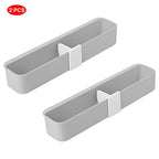 Cosmos 2 Pcs Wall Mounted Slippers Rack House Slippers Hanger Shower-shoe Holders Wall Mount Shower Slippers Organizers with Sticky Hanging Strips for Bathroom, Kitchen, Living Room and RV (Grey)