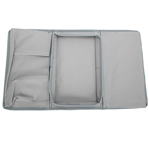 Shanrya Sofa Armrest Organizer Caddy, 4 Pockets Couch Armchair Caddy TV Gray