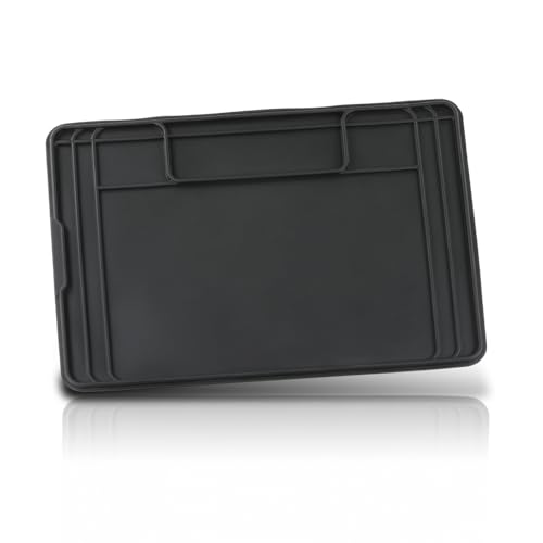 GRAND ORANGE Waterproof Under Sink Liner Mat for Kitchen Bathroom -28” x 19" -Durable, Flexible Tray – Home undersink Organizer Must Haves Black