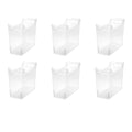 Sterilite Narrow Shelf Bin with Handles, Plastic Storage Container for Organizing Shelving, Closet, Pantry, and Countertops, Clear, 6-Pack - size: Narrow