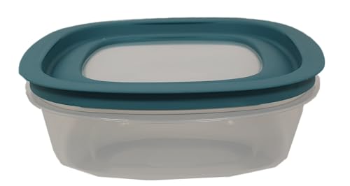 Rubber maid Storage Containers, Easy Find Lids, Teal, 9-cup, Flex & Seal, Leak Proof Lids, Food Storage Set, Clear Meal Prep Flex Containers, 3 Piece Set, Assortment - size: 9 Cup