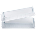 EASEPRES 2 Pack Stackable Desk Paper Tray, Metal Mesh Desktop Document Letter File Organizer for Office Home School, 13.5'' L x 9.75'' W x 5.5'' H, White - color: 2 Pack White